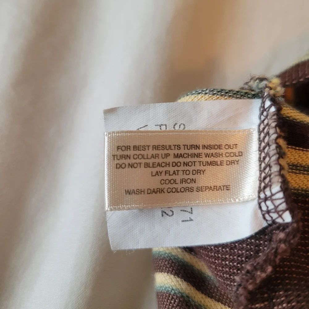 Cutter & Buck Brown and Cream Striped Polo - Picture 5 of 8